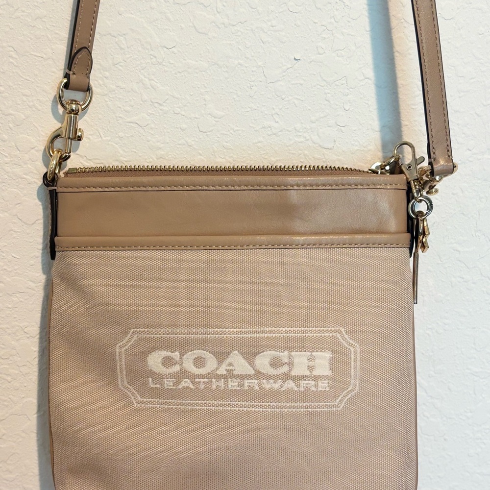 Coach Beige Crossbody Bag